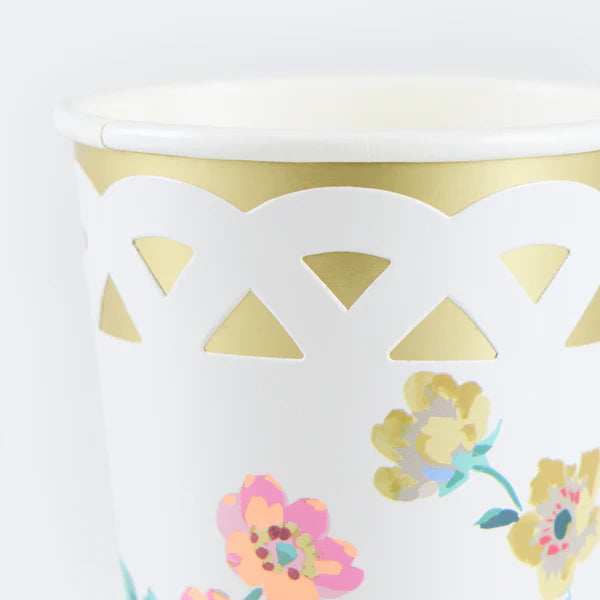 vasos florales con tejido (x8)