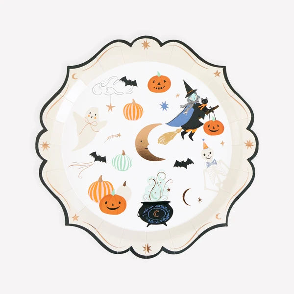 Platos pequeños de halloween (x8)