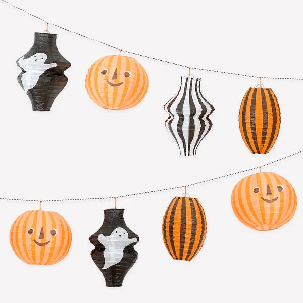 Guirnalda de  farol de papel halloween