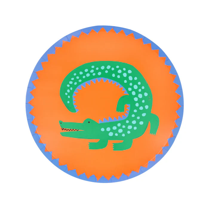 Platos pequeños fiesta en la jungla - selva (x8)
