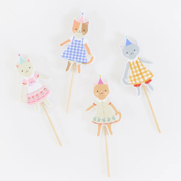 Velas del club de gatos (x4)