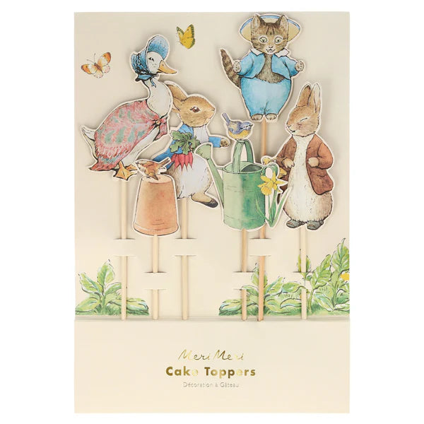 Toppers para torta conejo Peter Rabbit (x6)