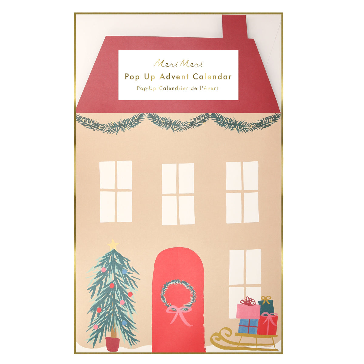 Calendario de Adviento Pop-Up de la Casa de Papá Noel.