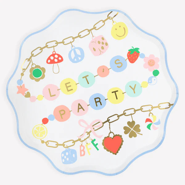 Platos de cena charm party (x8)