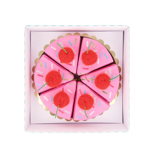 Rebanadas de pastel sorpresa (x6)