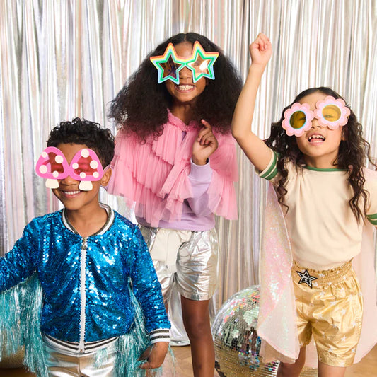 Gafas de fiesta con formas divertidas (x12)
