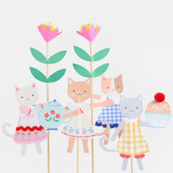 Adornos para torta kitten club (x4)