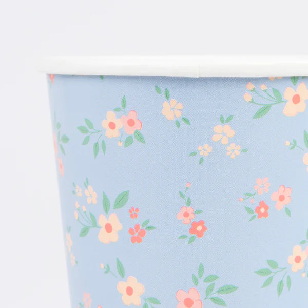 Vasos floral ditsy vintage (x8)