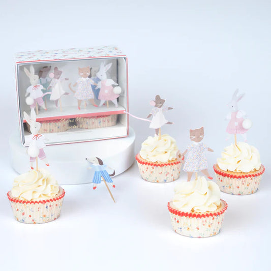 Kit de cupcake fiesta amigos animales (x24)