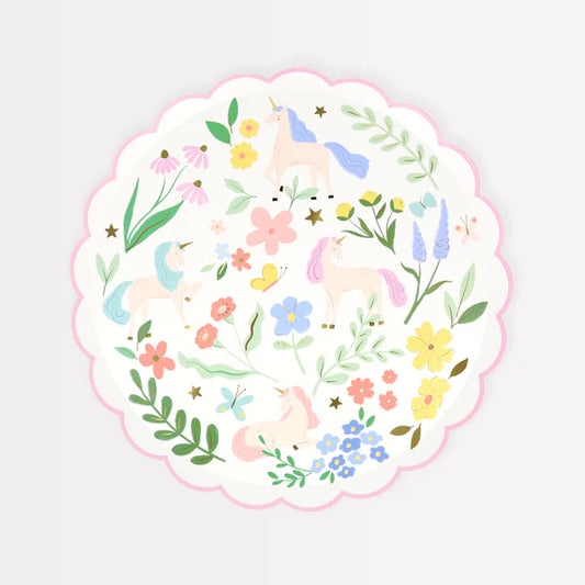 Platos pequeños unicornios (x8)