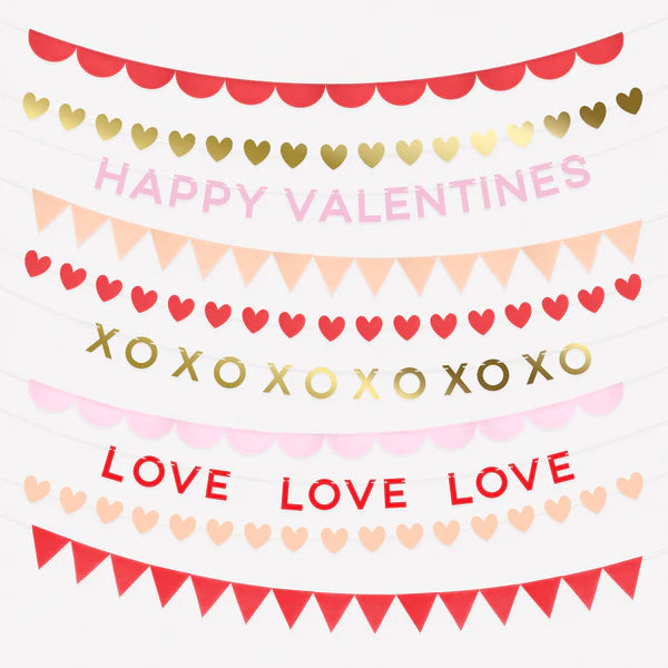 Juego de guirnaldas san Valentín (x10)