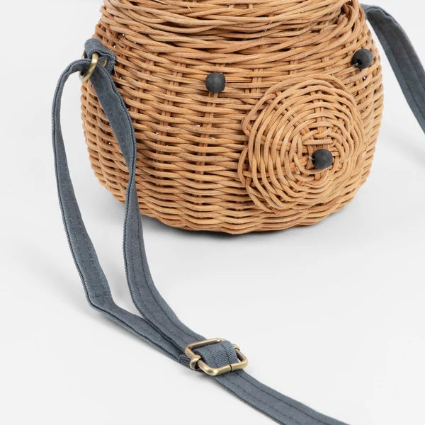 Bolso de ratán de oso