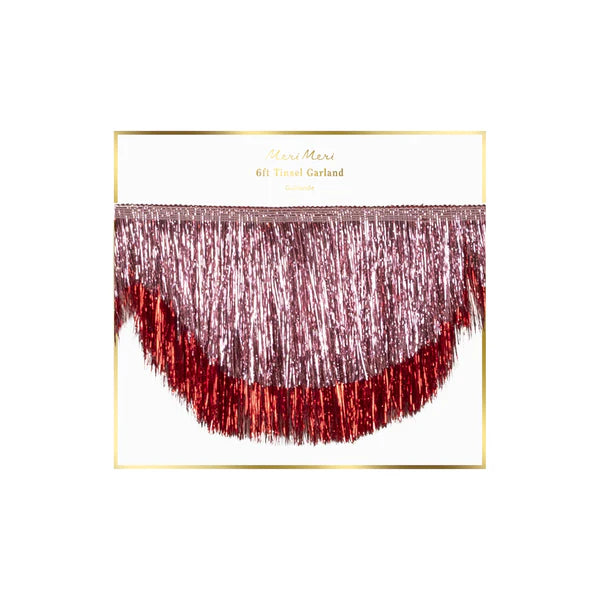 Guirnalda de ondas con brillo rosa