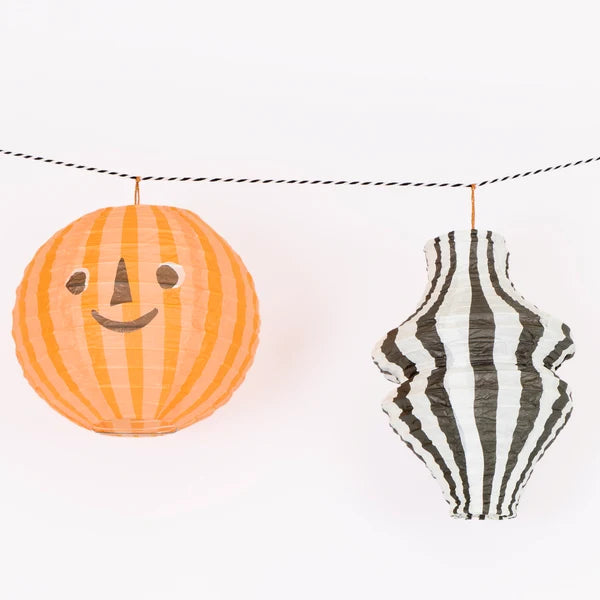 Guirnalda de  farol de papel halloween