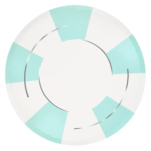 Plato grande flotador de piscina (x8)