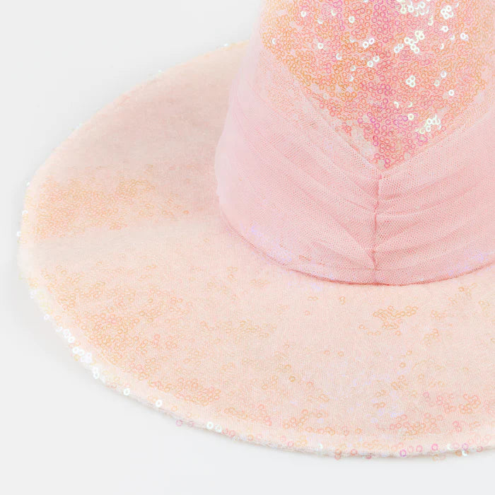 Sombrero de bruja rosa