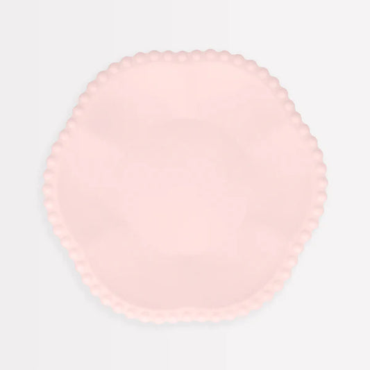 Platos pequeños rosados compostables (x8)