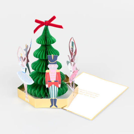 Tarjeta de navidad ballet cascanueces