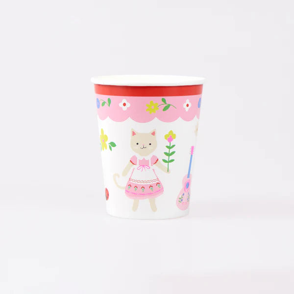 Vasos del club de los gatos (x8)