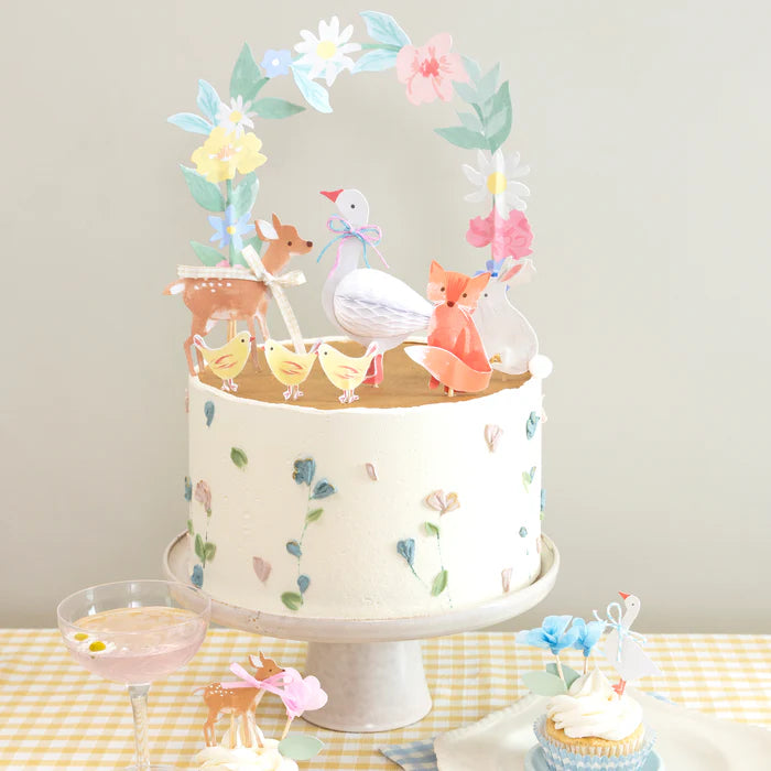Pequeños animales cake toppers (x 8)