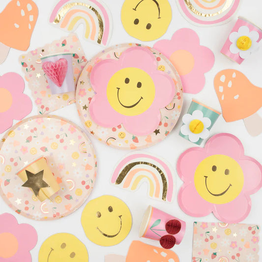 Set fiesta iconos felices