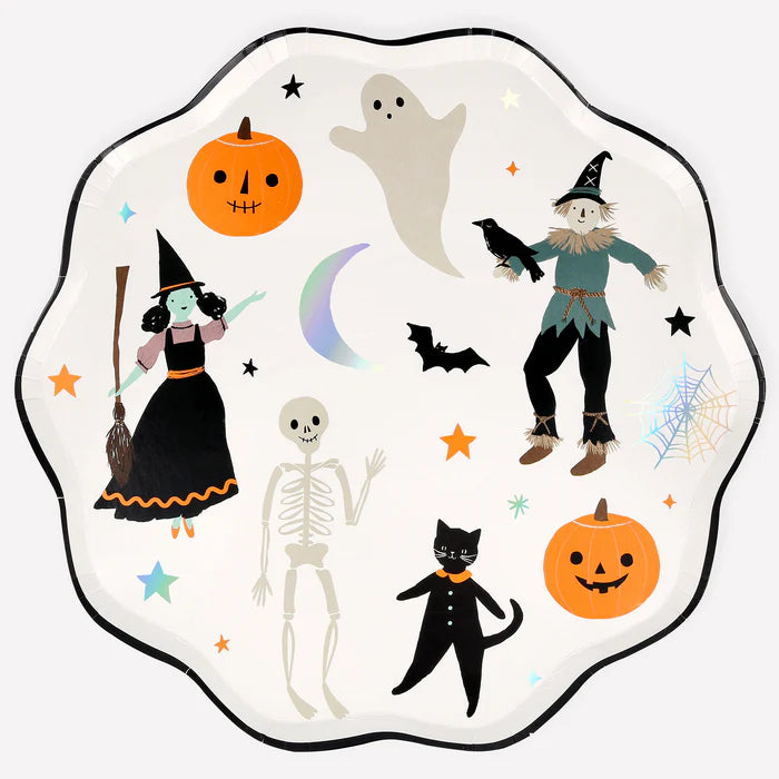 Platos grande Halloween (x8)