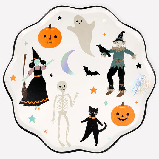 Platos grande Halloween (x8)