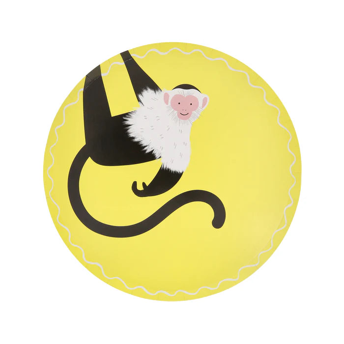 Platos pequeños fiesta en la jungla - selva (x8)