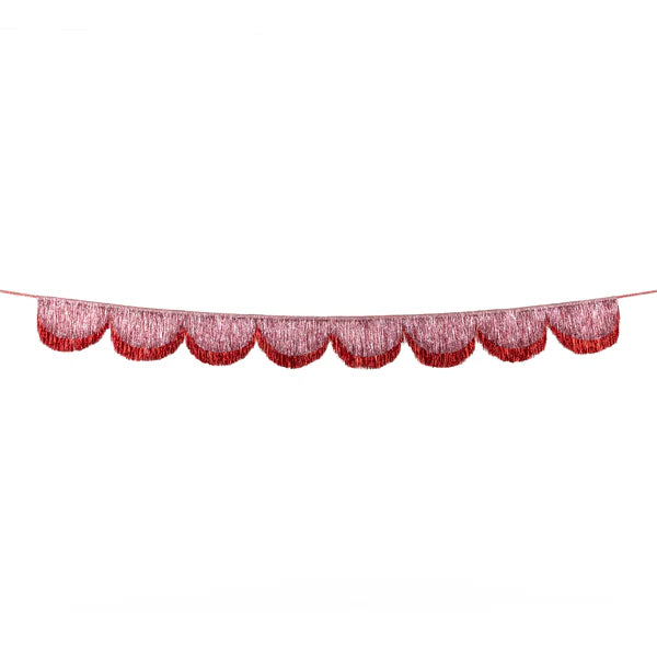 Guirnalda de ondas con brillo rosa
