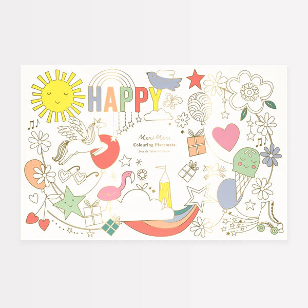 Individuales para colorear (x8)