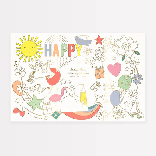 Individuales para colorear (x8)