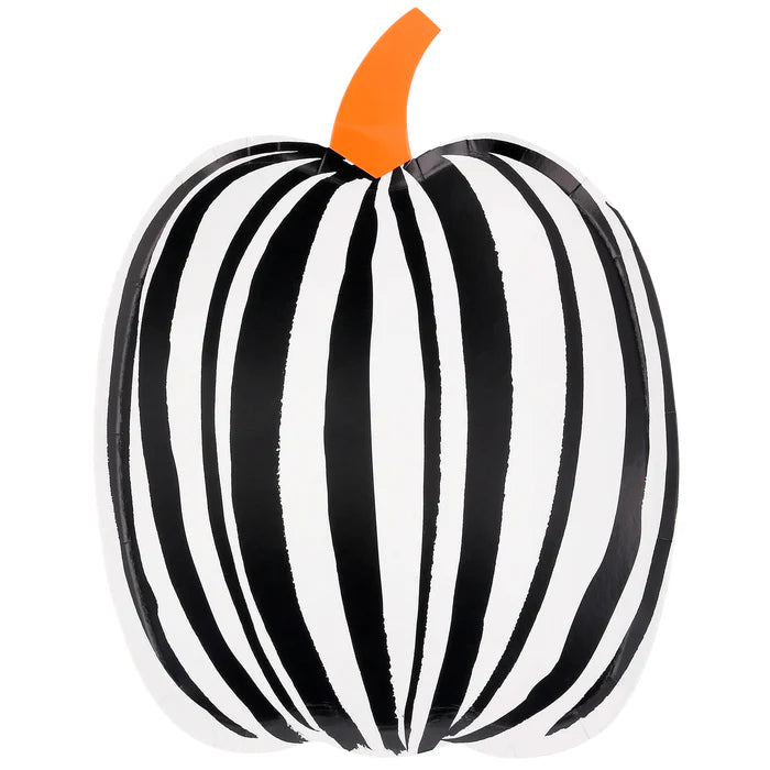 Platos de calabaza de rayas (x8)