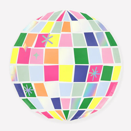 Platos Grandes Disco Ball (x8)