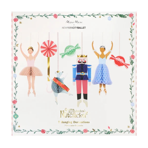 Decoración colgante de navidad del ballet de New York (x7)