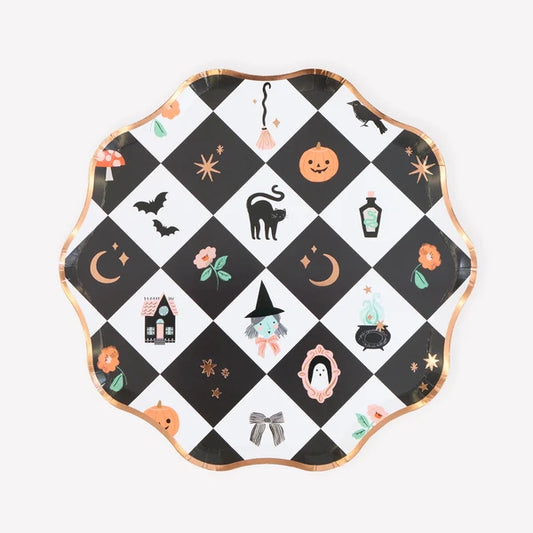 Plato fiesta de halloween (x8)