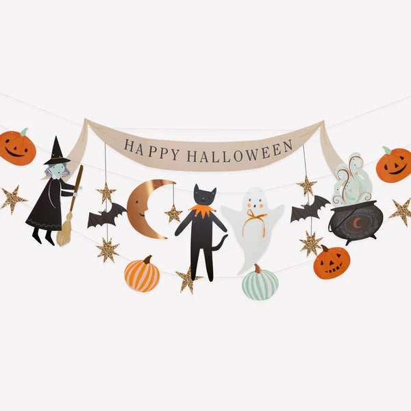 Guirnalda de personajes de halloween