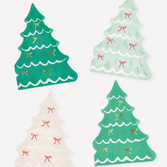 Servilleta de árbol de navidad (x16)
