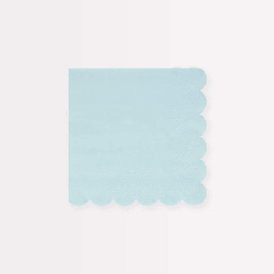 Servilletas pequeñas azul cielo (x16)