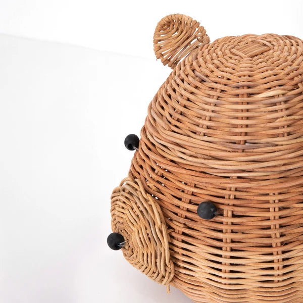 Bolso de ratán de oso