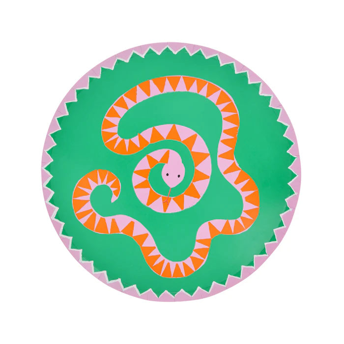 Platos pequeños fiesta en la jungla - selva (x8)