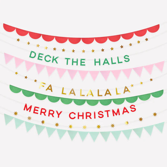 Conjunto guirnaldas de navidad