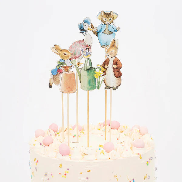 Toppers para torta conejo Peter Rabbit (x6)