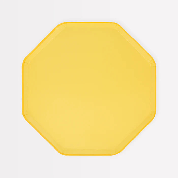 Platos pequeños amarillo (x8)