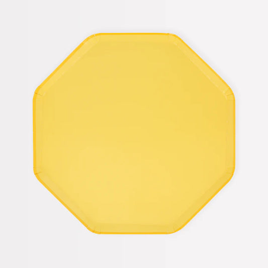 Platos pequeños amarillo (x8)