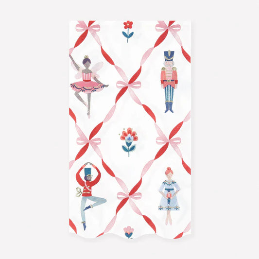 Toallas de navidad cascanueces (x16)