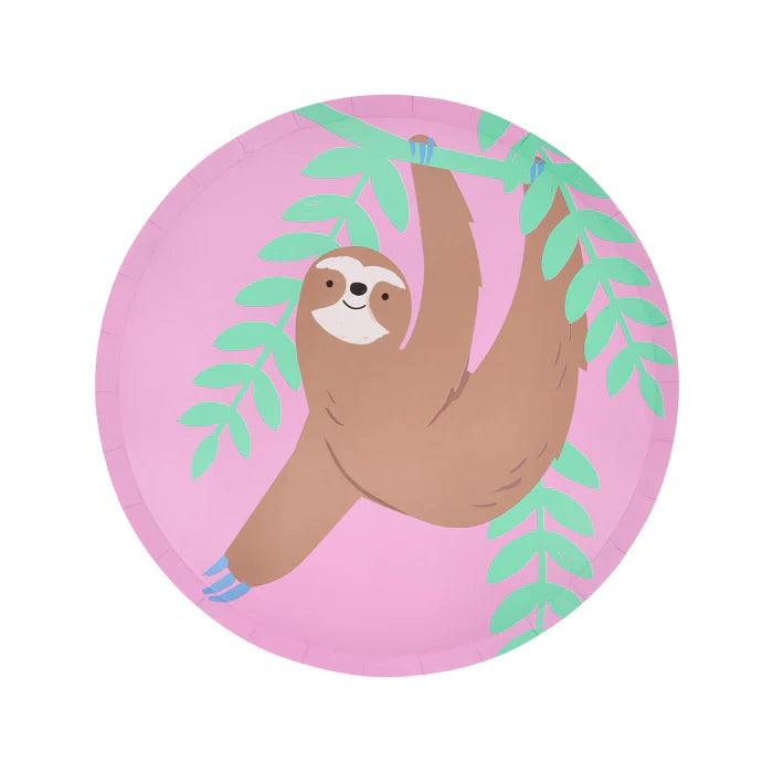 Platos pequeños fiesta en la jungla - selva (x8)