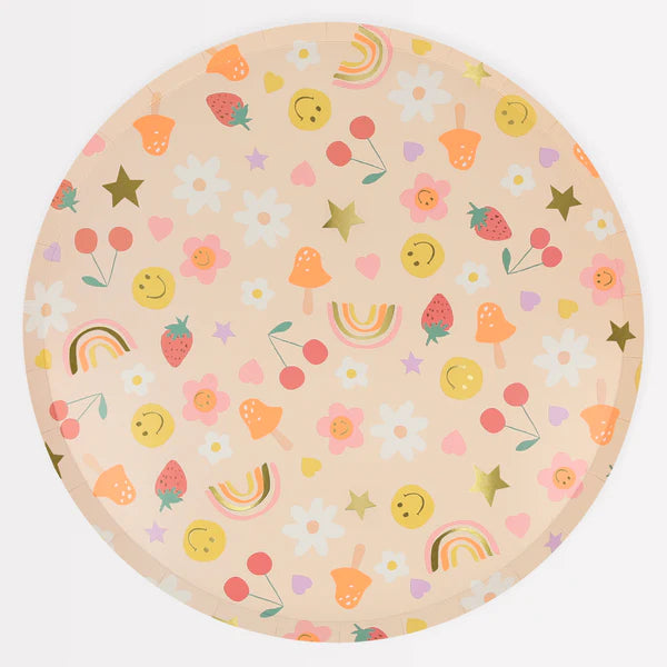 Set fiesta iconos felices
