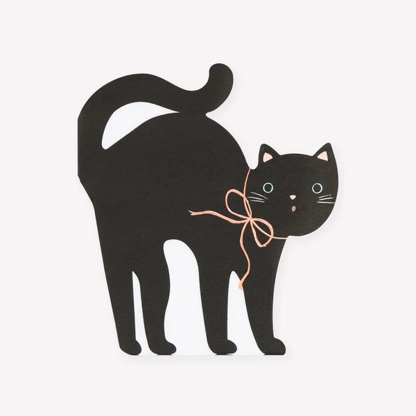 Servilletas de papel con forma de gato (x16)
