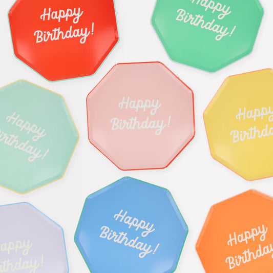 Platos grandes cumpleaños (x8)