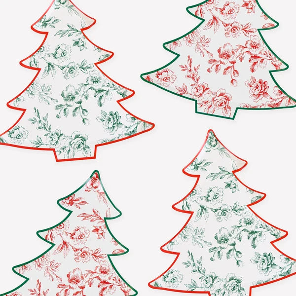 Platos en forma de árbol (x8)